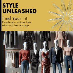 Style Unleashed Orange Fashion Ad Template