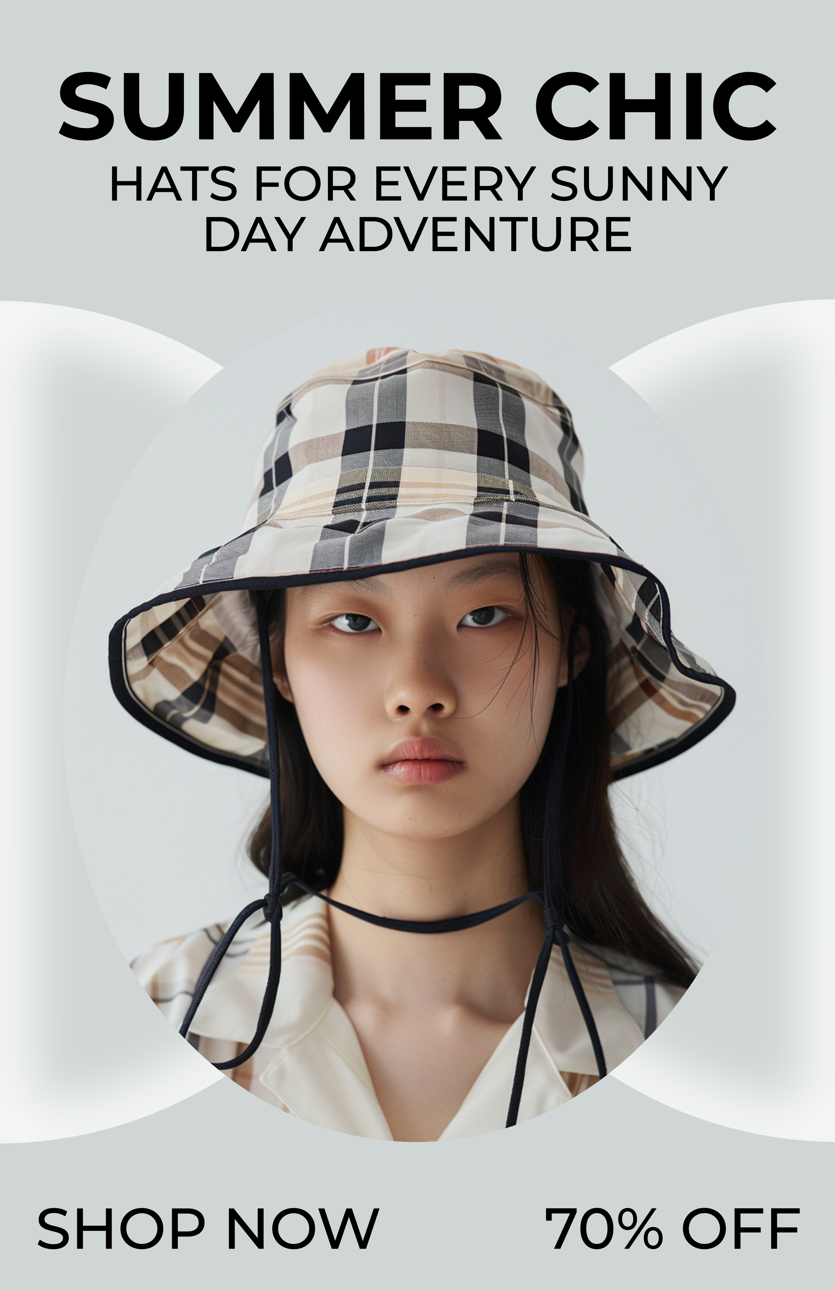 Template Chic Summer Fashion Poster in Beige