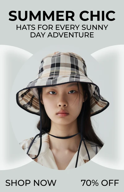 Template Chic Summer Fashion Poster in Beige