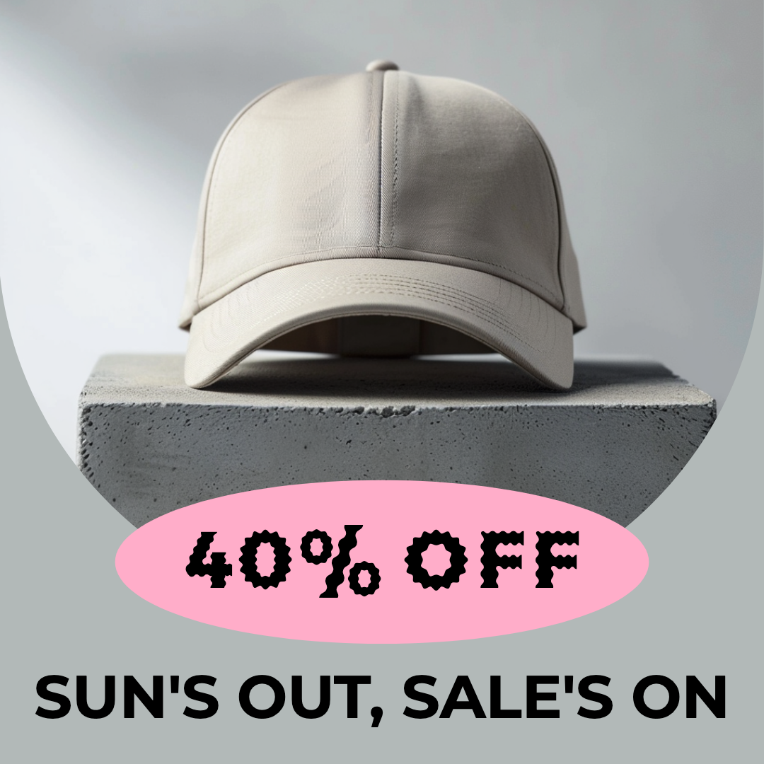 Template Stylish Beige Cap Sale Instagram Post