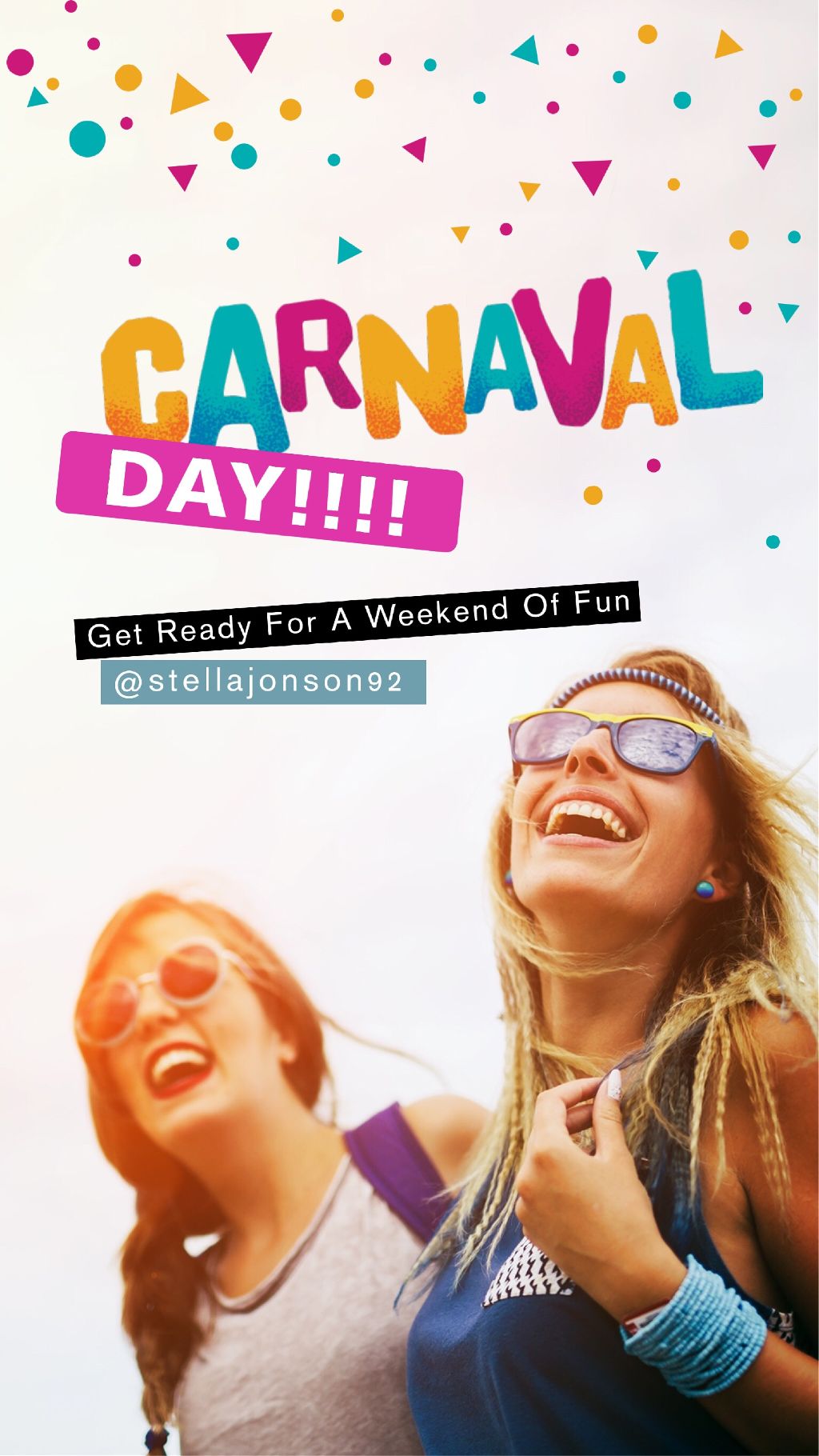 Carnival Days Sunshine Vibes Poster Design