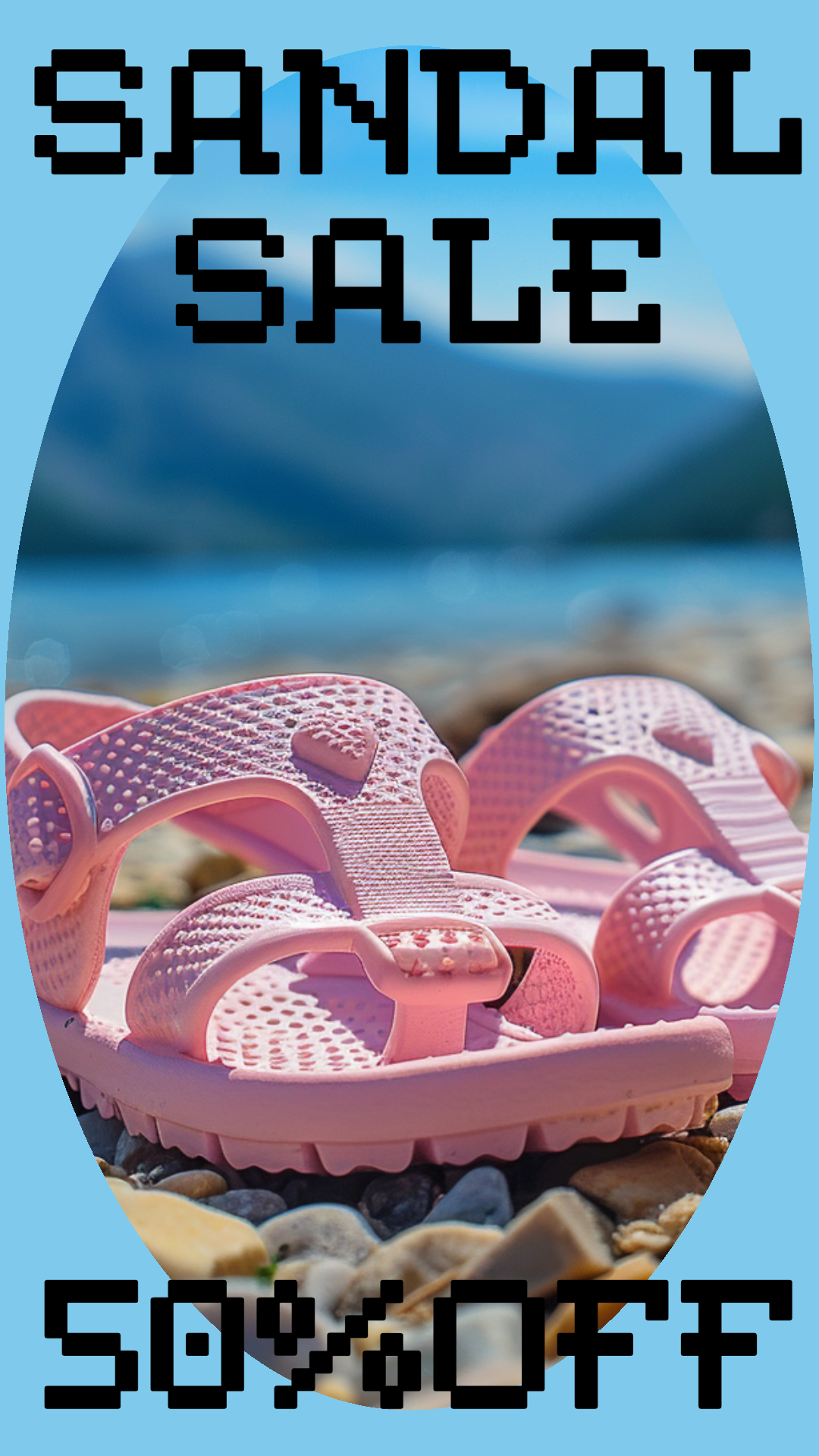 Template Vibrant Pink Sandal Sale Instagram Story