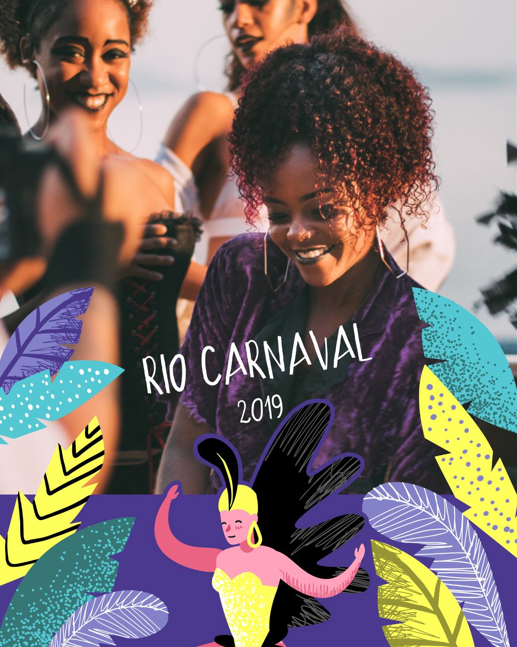 Vibrant Rio Carnival Event Poster Design