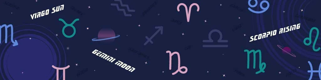 Template Starry Night Zodiac Sign Social Post