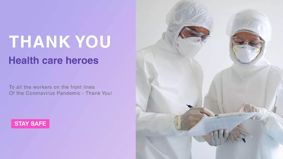 Lavender Gratitude Healthcare Heroes Appreciation Post