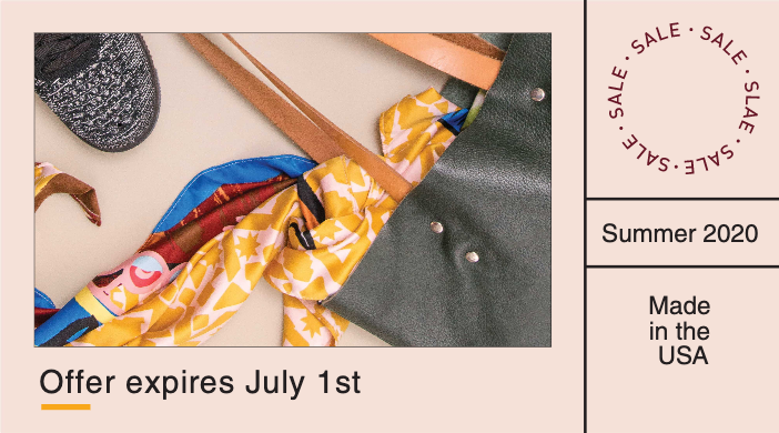 Chic Summer Sale Ad with Beige Undertones