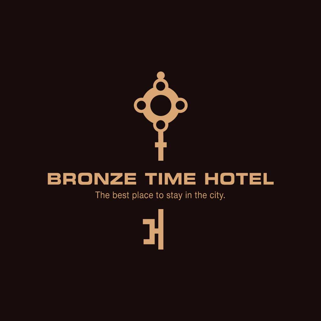 Elegant Bronze Hotel Ad Poster Design