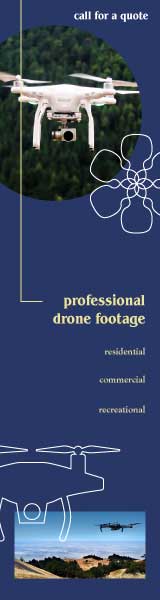 Elevate Your View Blue Professional Drone Poster