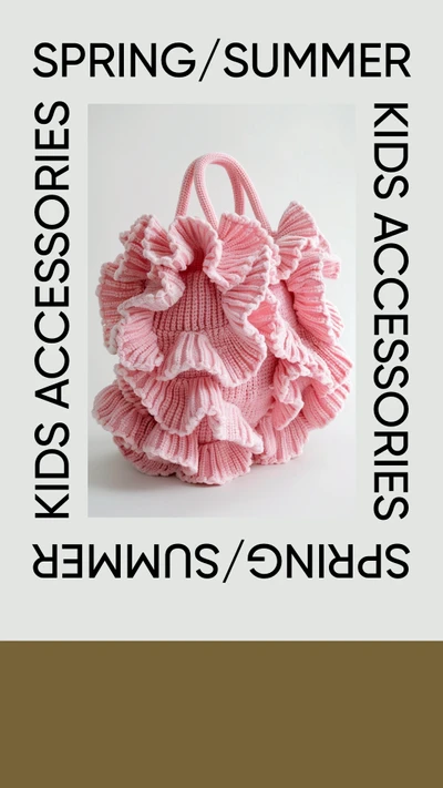 Charming Pink Instagram Story for Kids Accessories