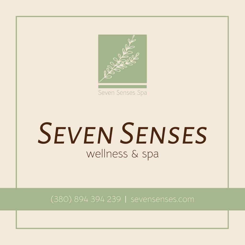 Elegant Spa Wellness Ad Template Sage Green