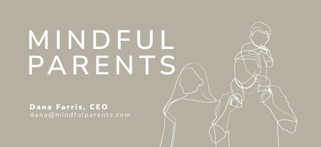 Mindful Parents Business Card in Neutral Tones