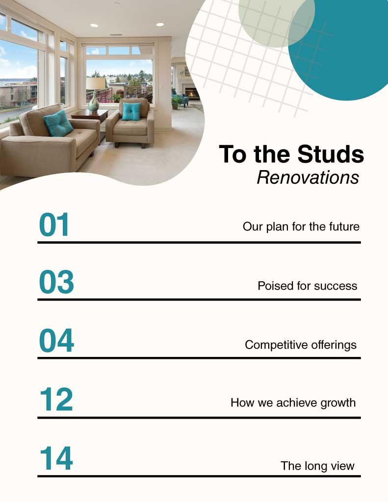 Template Sleek Teal Home Renovation Poster Design