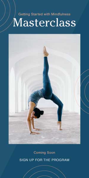 Serene Blue Yoga Masterclass Poster Design