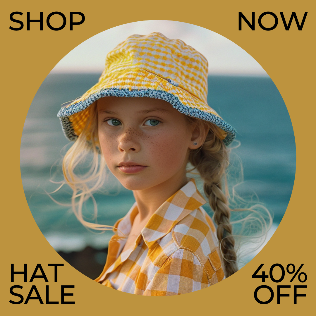 Template Vibrant Instagram-Square Hat Sale Post