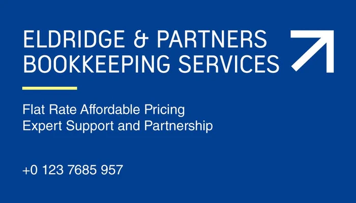 Template Sleek Blue Financial Services Ad Template