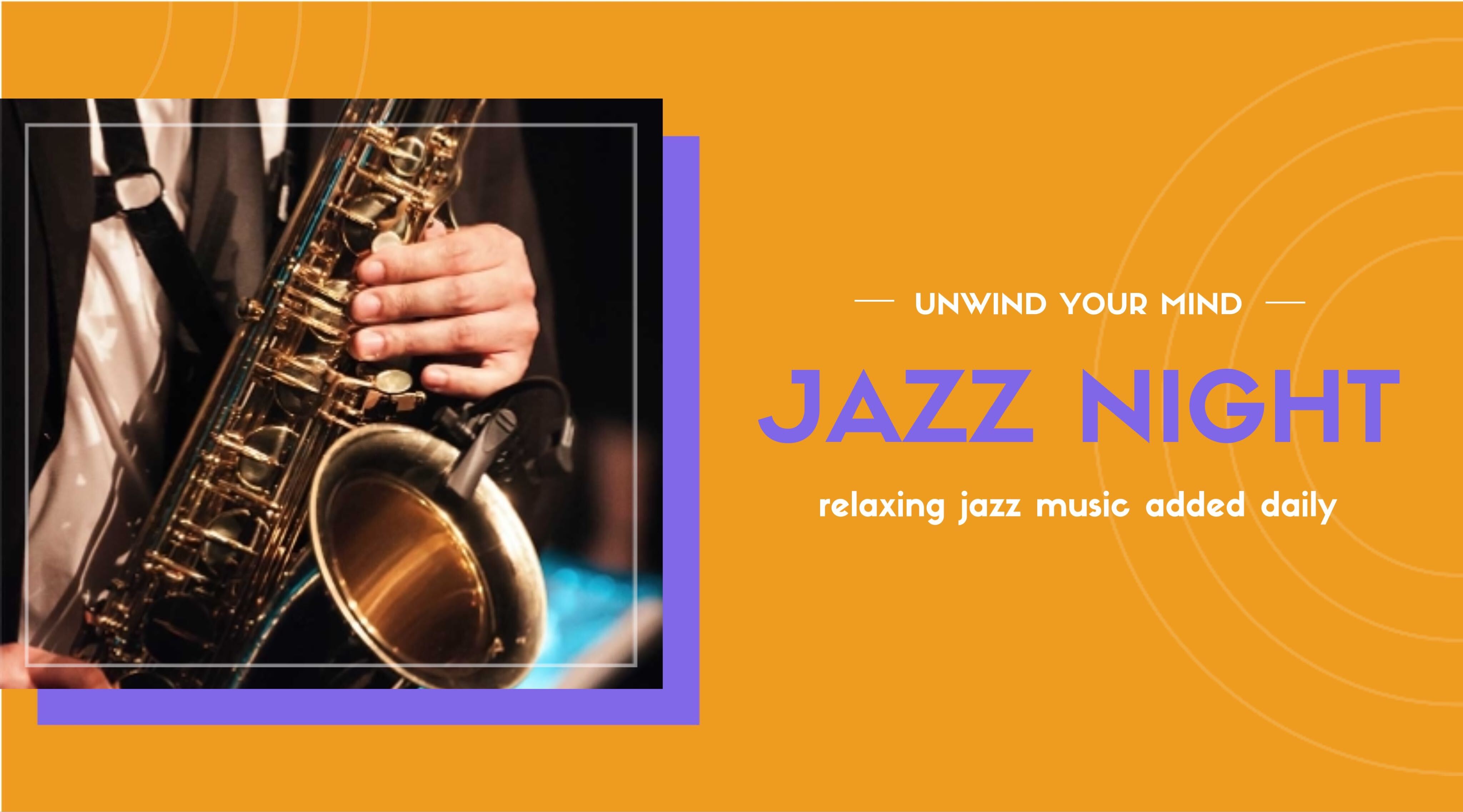 Soothing Saxophone Jazz Night Poster Design