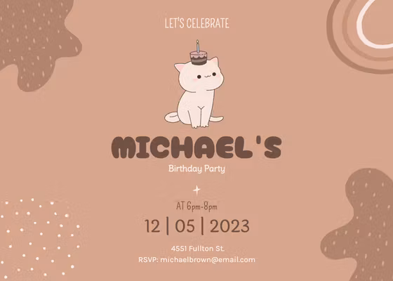 Charming Pink Birthday Celebration Invitation Post
