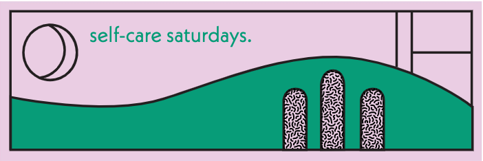 Template Soothing Green Self-Care Saturday Poster