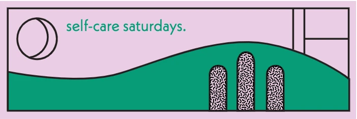 Template Soothing Green Self-Care Saturday Poster