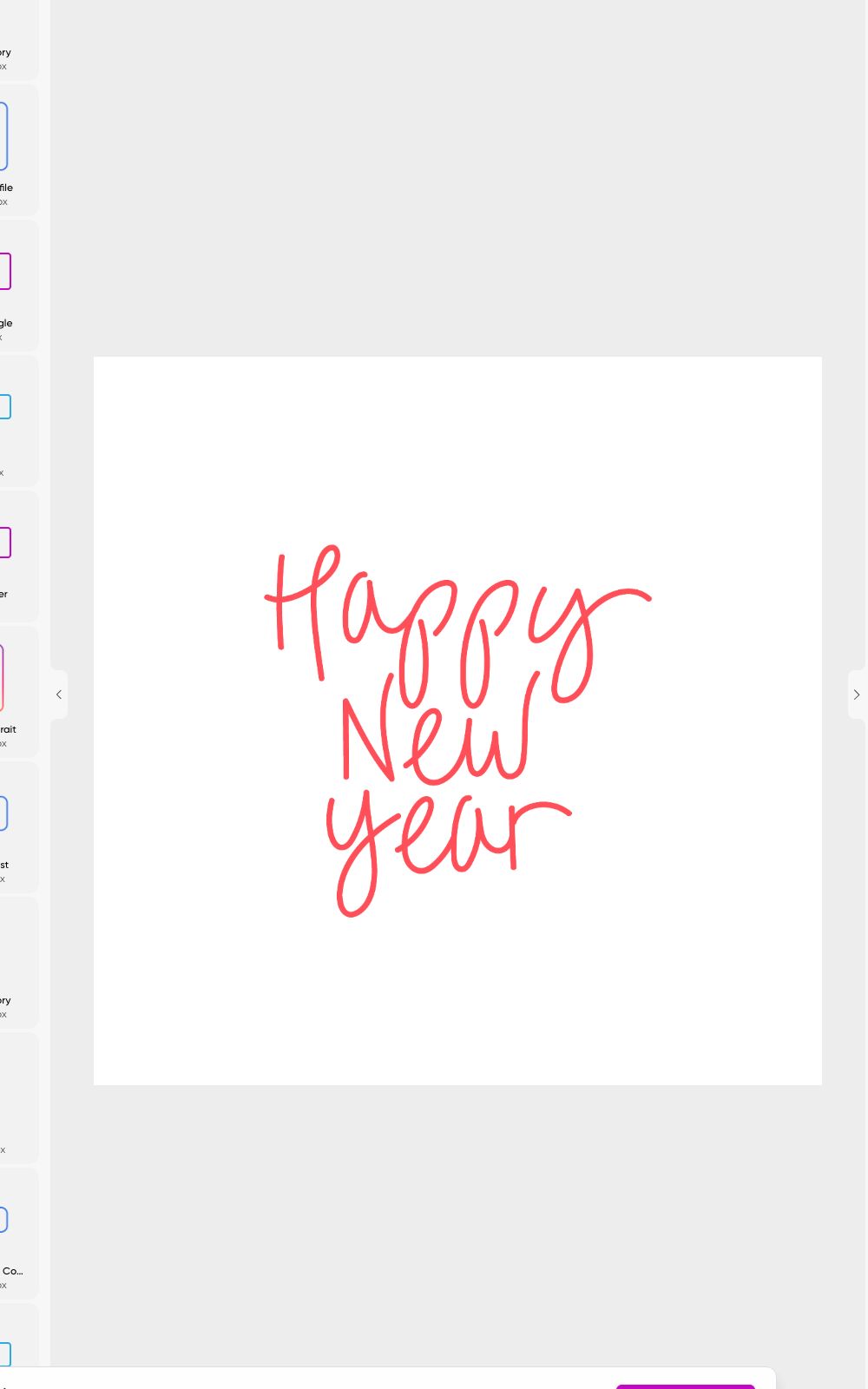 Pink New Year Greeting Post Design