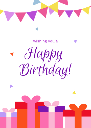 Colorful Birthday Celebration Poster Template