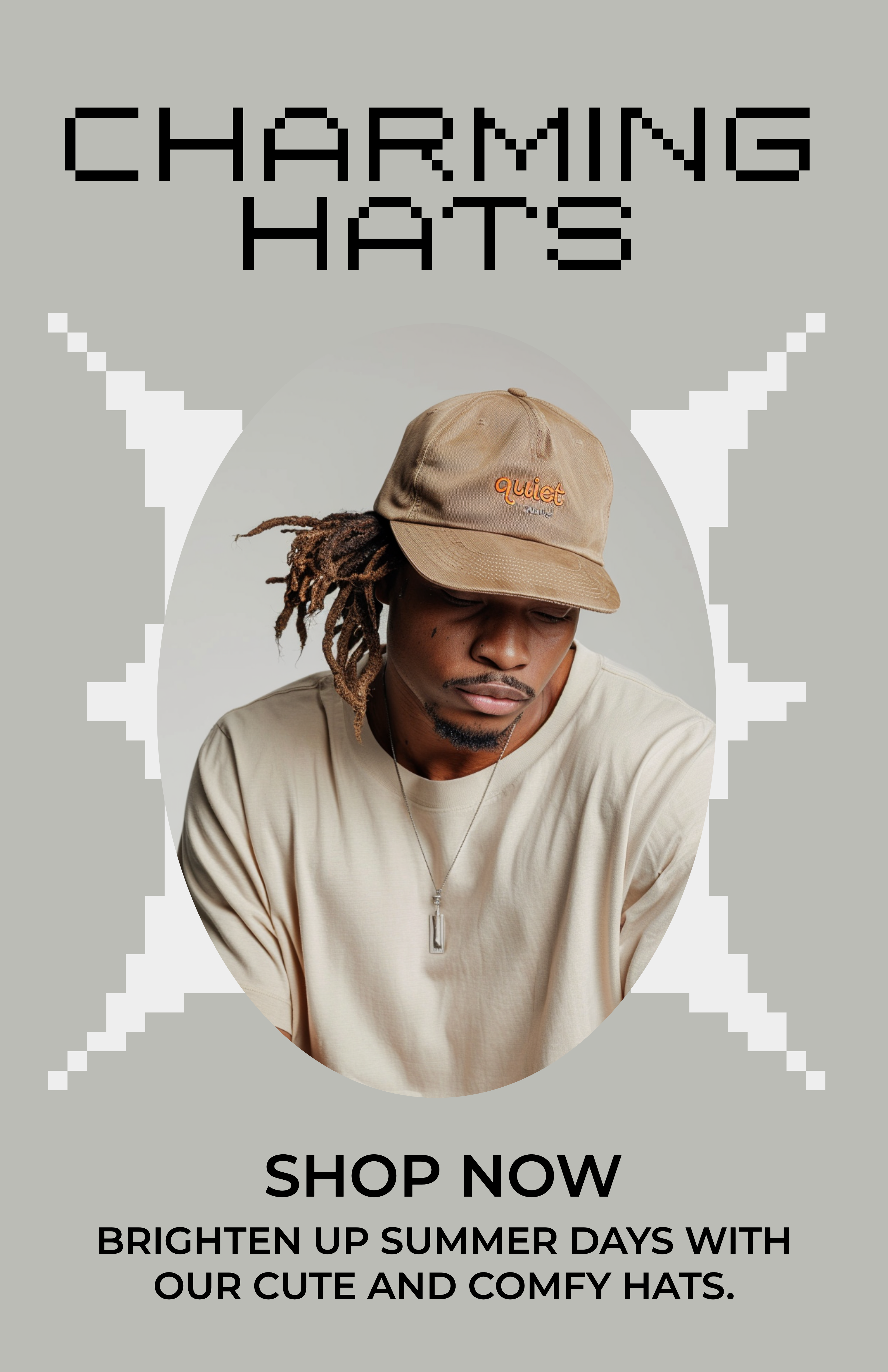 Template Charming Beige Instagram-Story for Stylish Hats