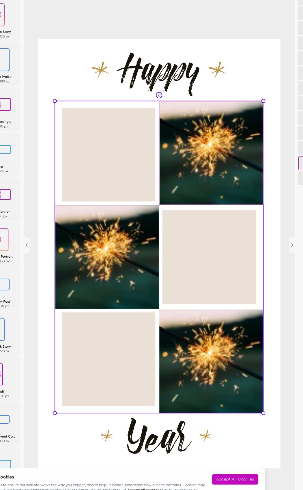 Sparkling New Year Event Poster Template