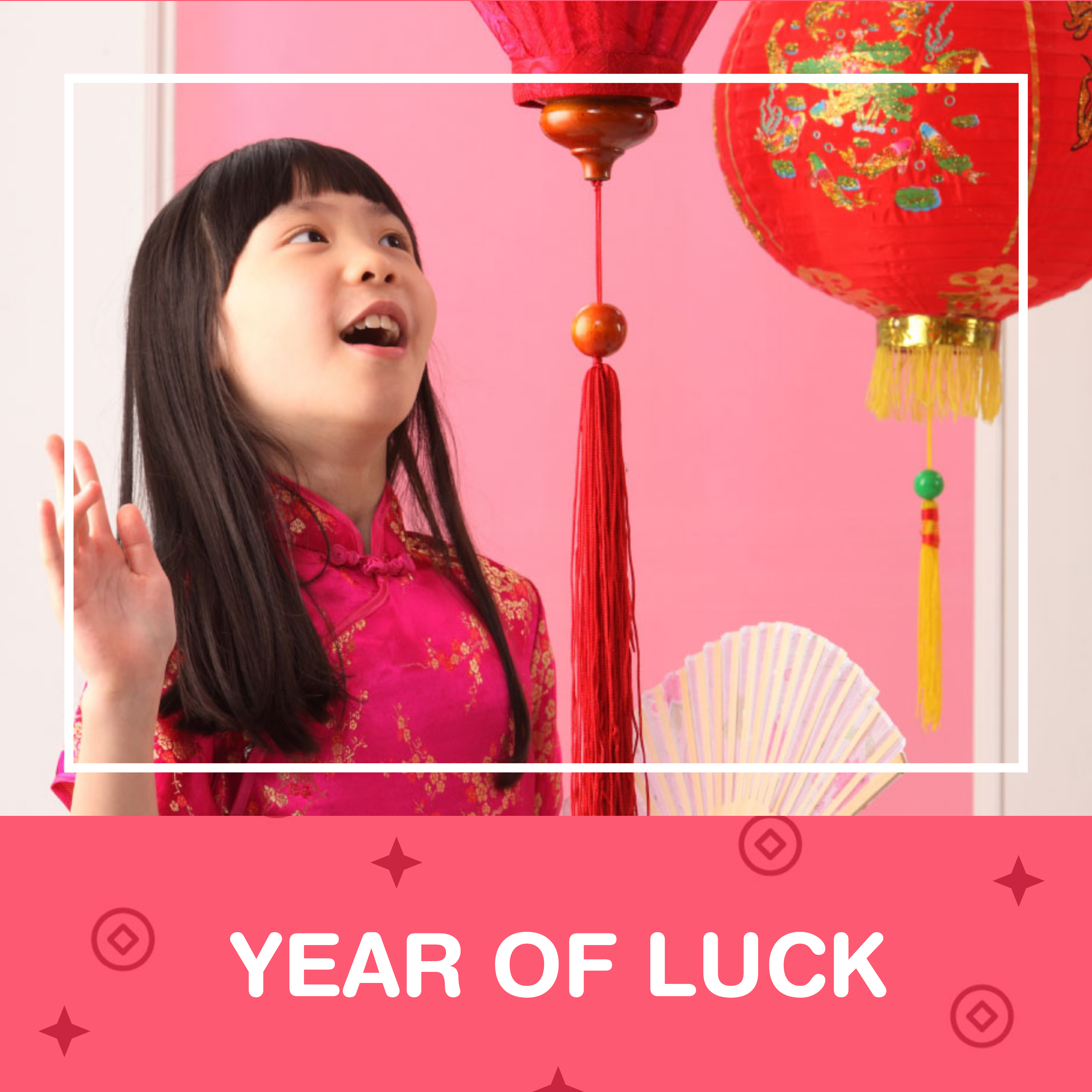 Lunar New Year Cheerful Celebration Ad Template