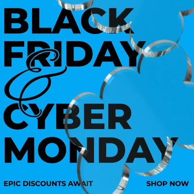 Striking Blue Black Friday Instagram Square Post
