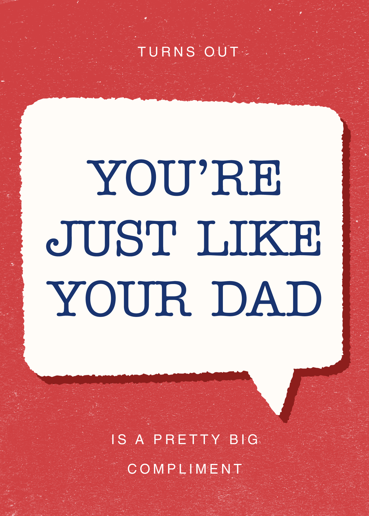 Red and Navy Father's Day Poster Design