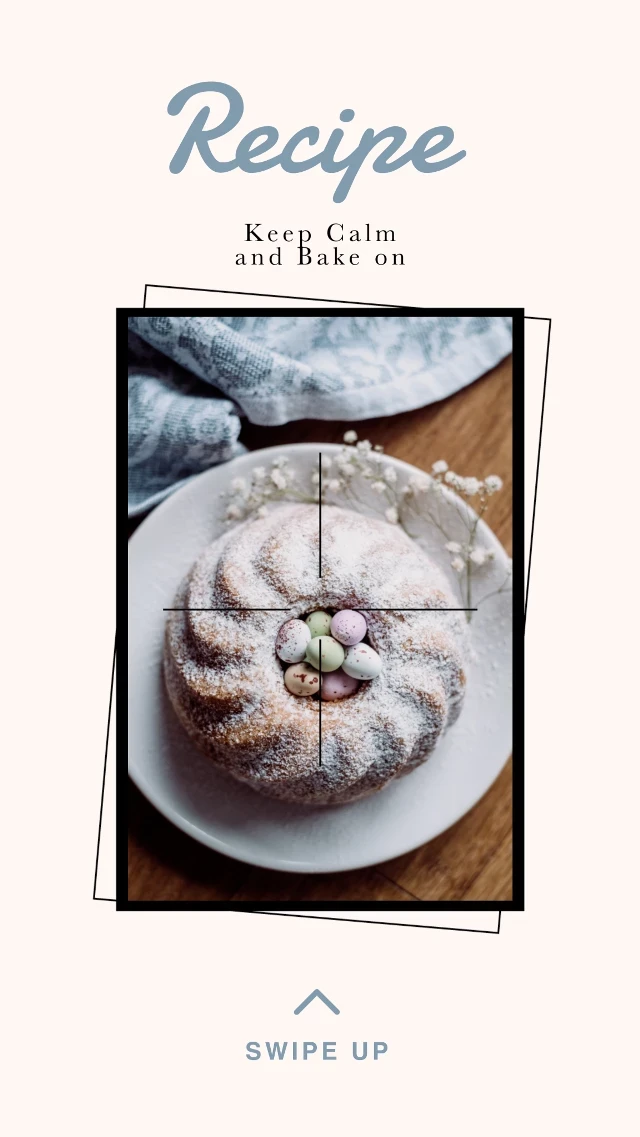 Template Sweet Baking Inspiration Recipe Post Design