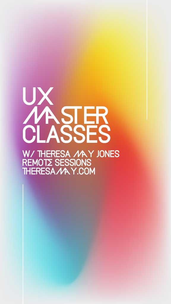 Colorful UX Master Classes Poster Design