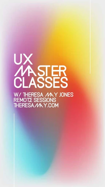 Template Colorful UX Master Classes Poster Design