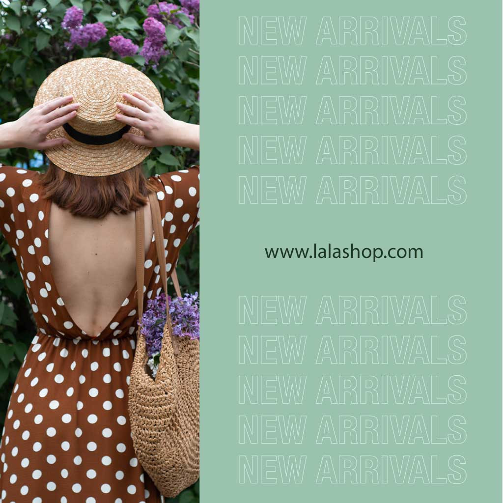 Chic Polka Dot Dress New Arrivals Ad