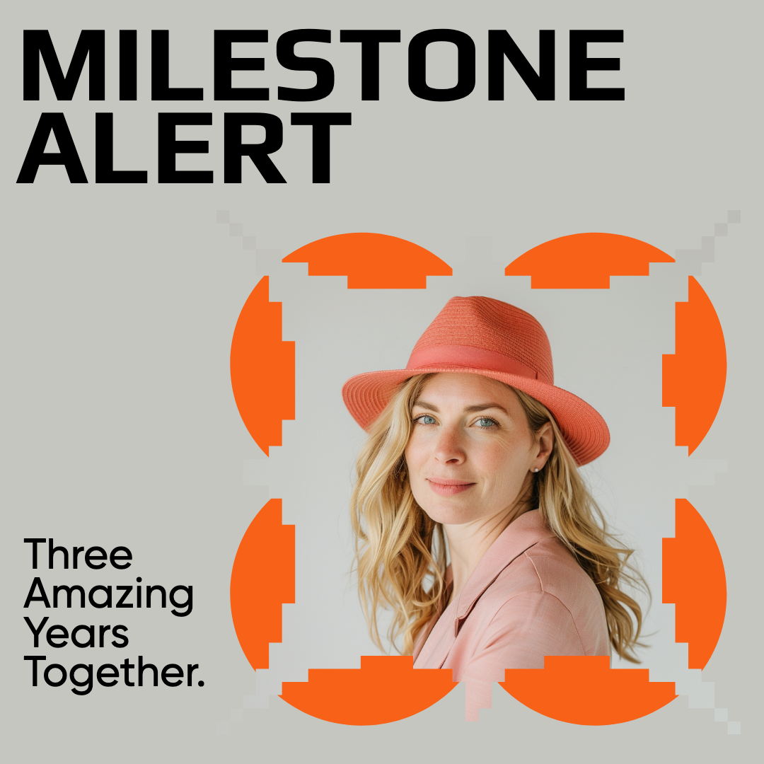 Orange Milestone Alert Instagram Post Template