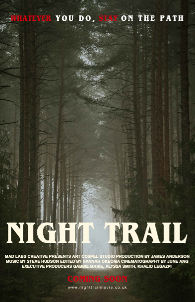 Template Mysterious Green Forest Movie Poster Design
