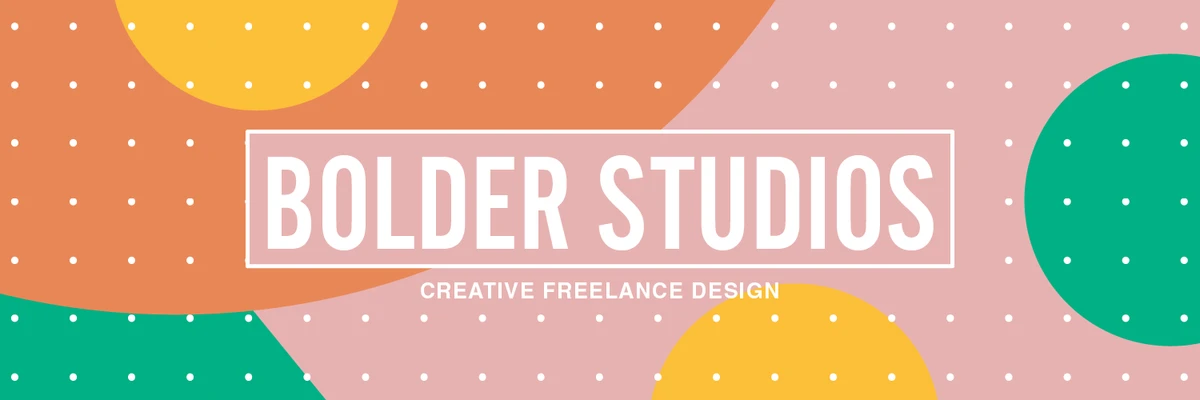 Template Peachy Green Creative Studio Banner