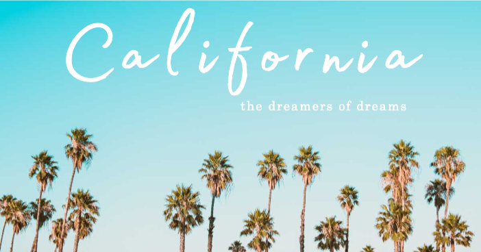 Sunny California Dreamy Travel Poster