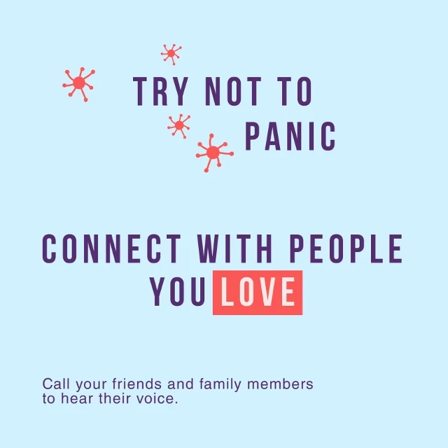 Template Connect and Love Social Media Post Light Blue