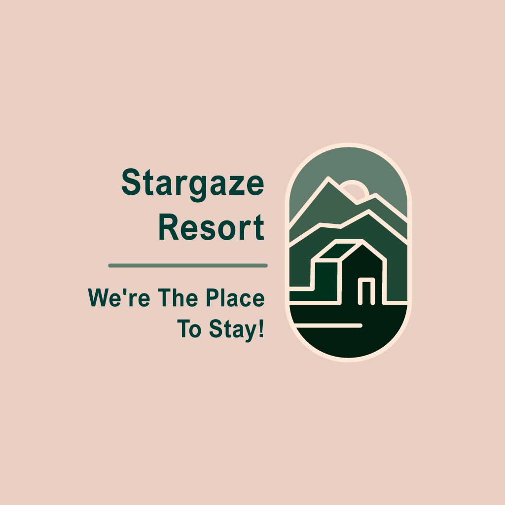 Elegant Beige Stargaze Resort Ad Design