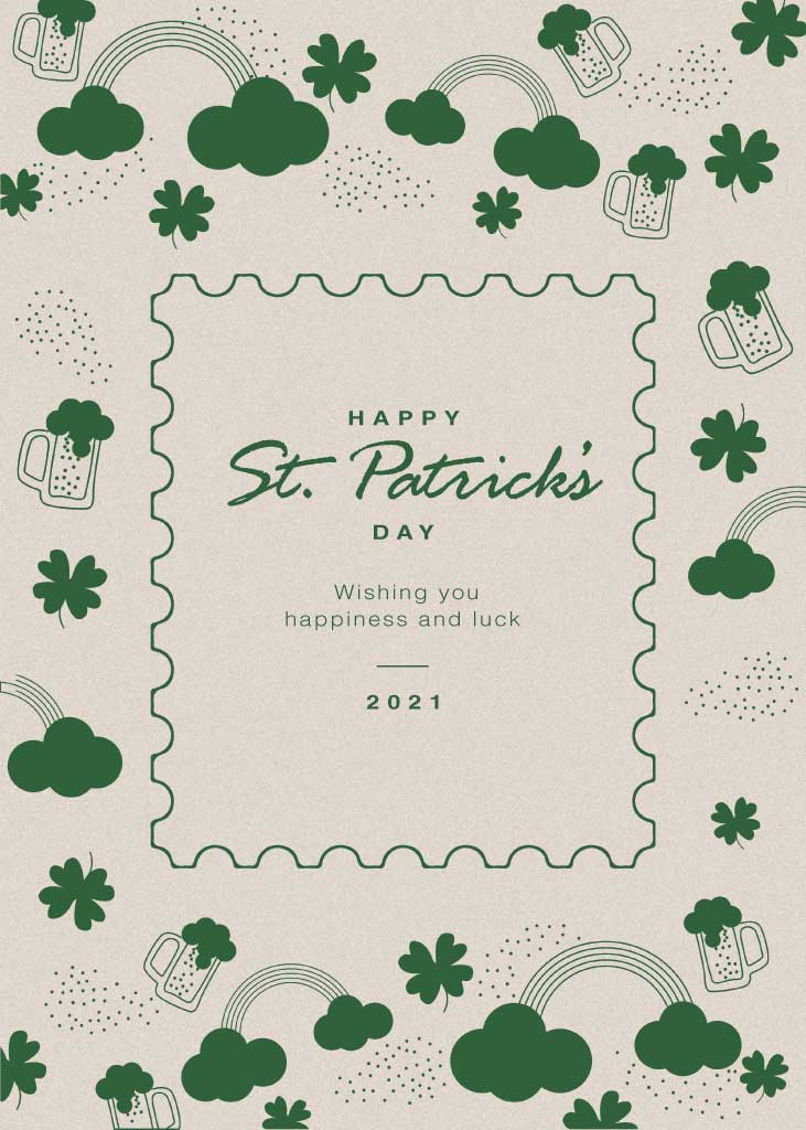 Green Toned St Patricks Day Poster Design