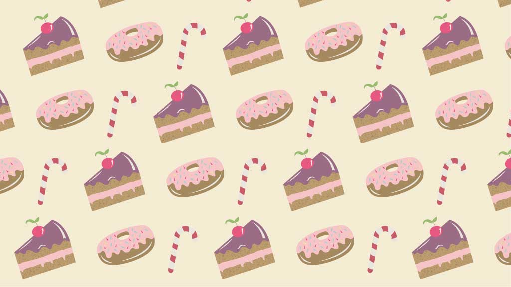 Sweet Treats Celebration Pattern Poster Design