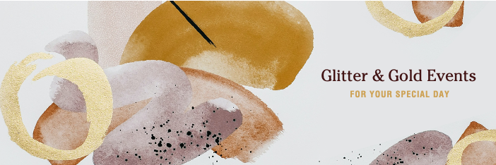 Template Elegant Gold and Cream Event Poster Design