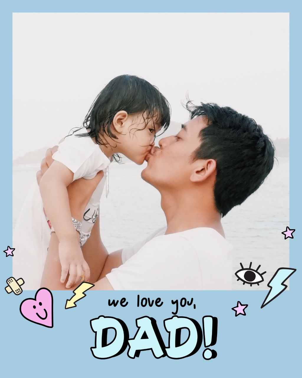 Cherished Daddy Love Memory Post Template