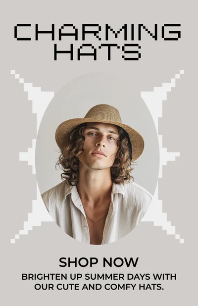 Template Charming Hats Instagram Story with Beige