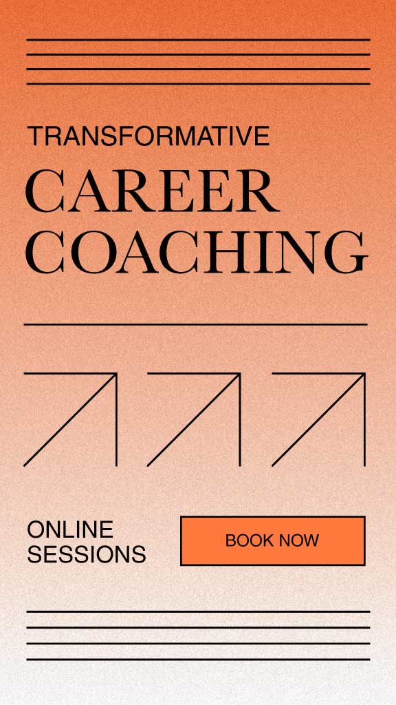 Online Career Coaching Ad Peach Tones