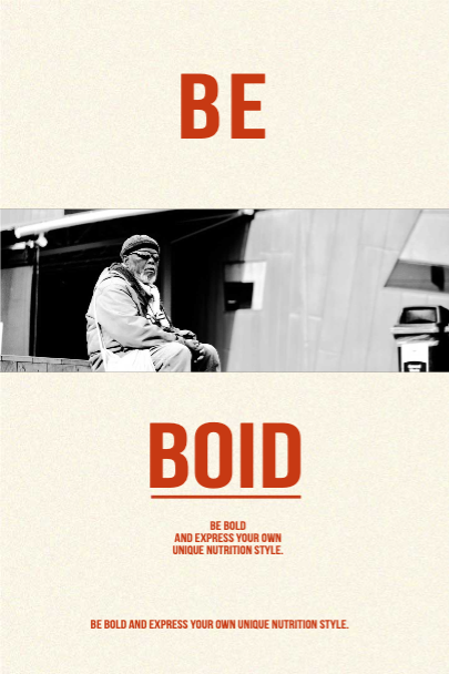 Bold Orange Minimalist Event Poster