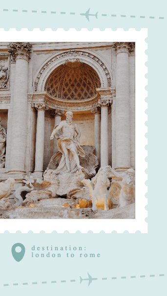 Template Elegant Beige Travel Postcard Design Template