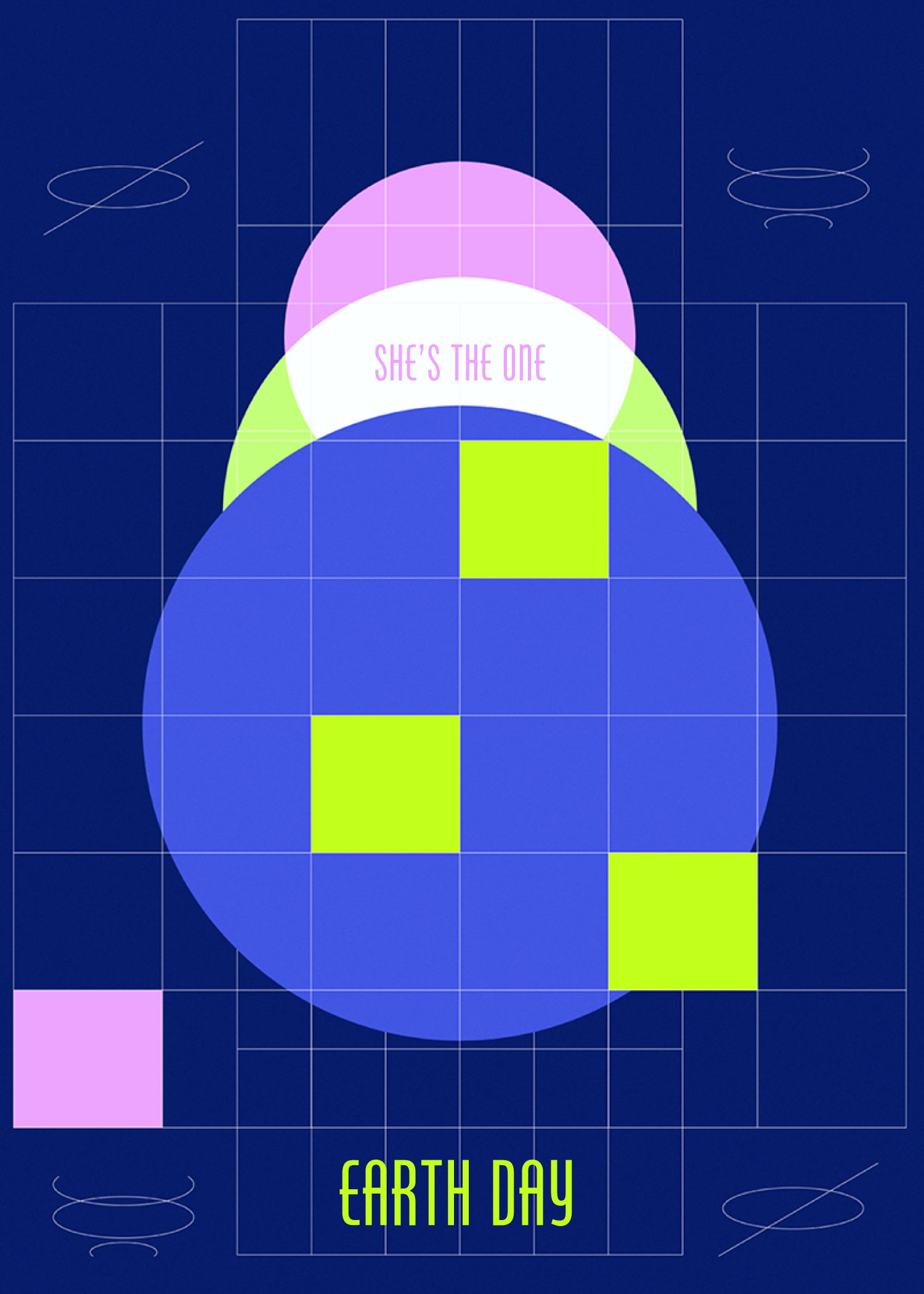 Template Vibrant Blue Earth Day Poster Design