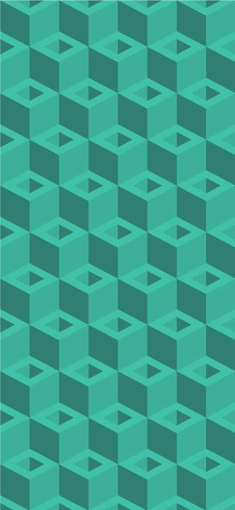 Modern Teal Geometric Background Poster Design